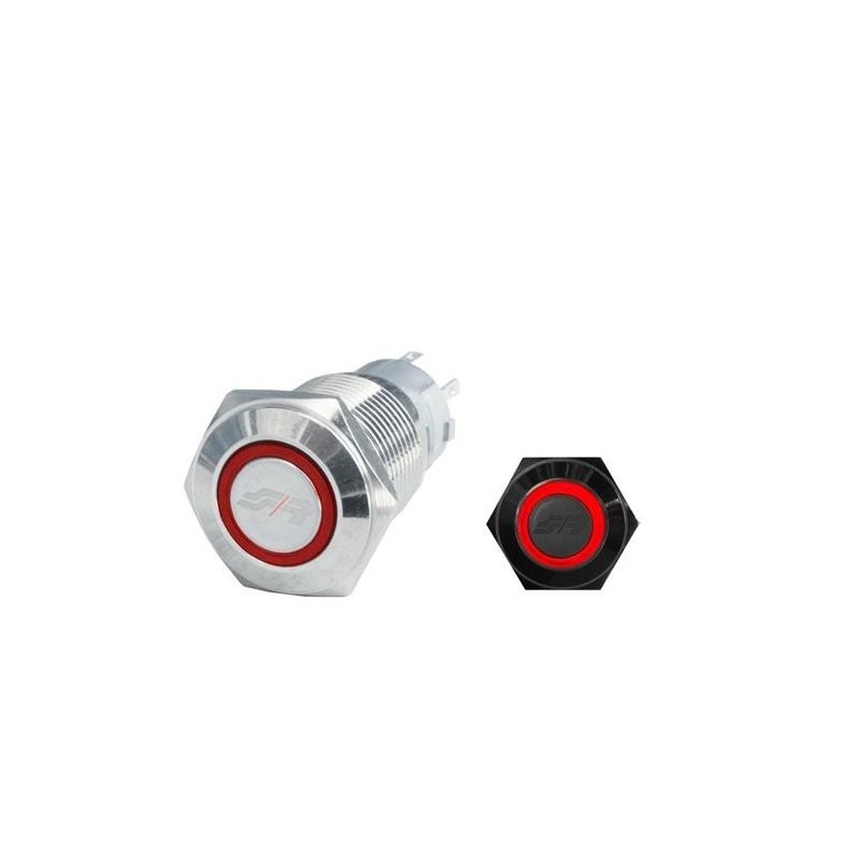 INTERRUTTORE ON OFF SWITCH LUMINOSO LED ROSSO 3V AUTO CRUSCOTTO TONDO - Foto 7